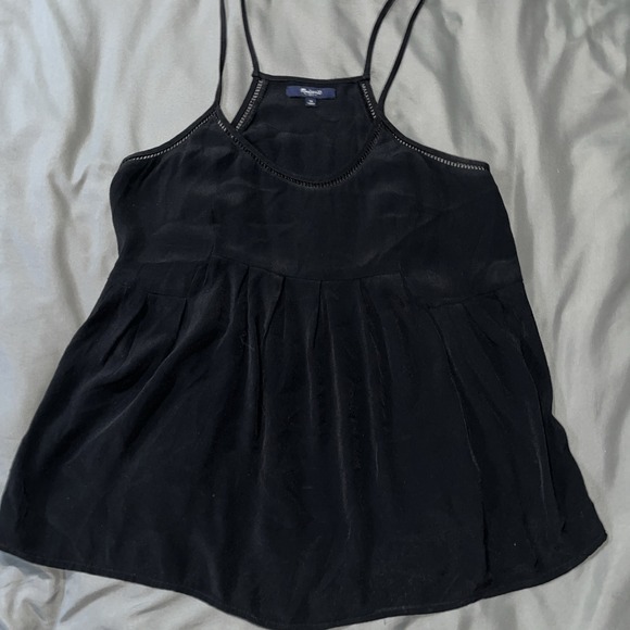 Madewell Tops - Madewell Women's Size Medium Lightweight Black Racer Back Spaghetti Strap Tank